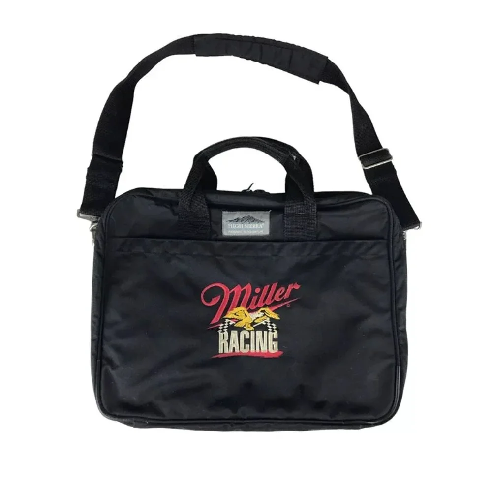 High‎ Sierra Unisex Black Miller Racing Detachable Adjustable Strap Document Bag